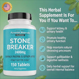 Peruvian Naturals Kidney Support Supplement 2400mg side view
