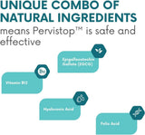 Pervistop Daily Supplement Capsules with a measuring spoon