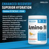 PEScience Amino IV BCAA + EAA Powder 454g side view