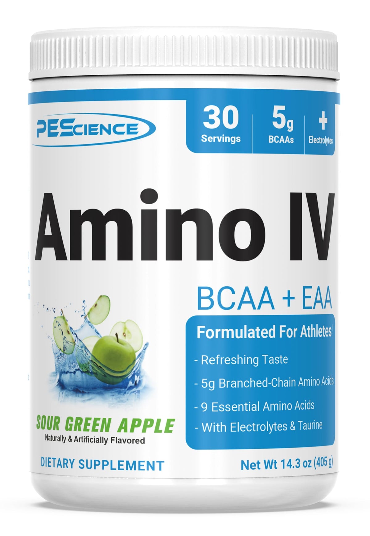 PEScience Amino IV BCAA & EAA Powder front view