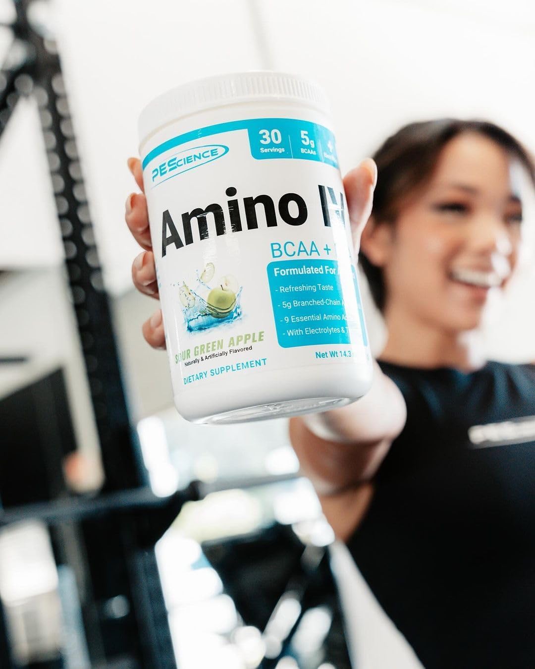 PEScience Amino IV BCAA & EAA Powder mixed in water
