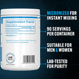 PEScience Creatine Monohydrate 531g mixed in a glass