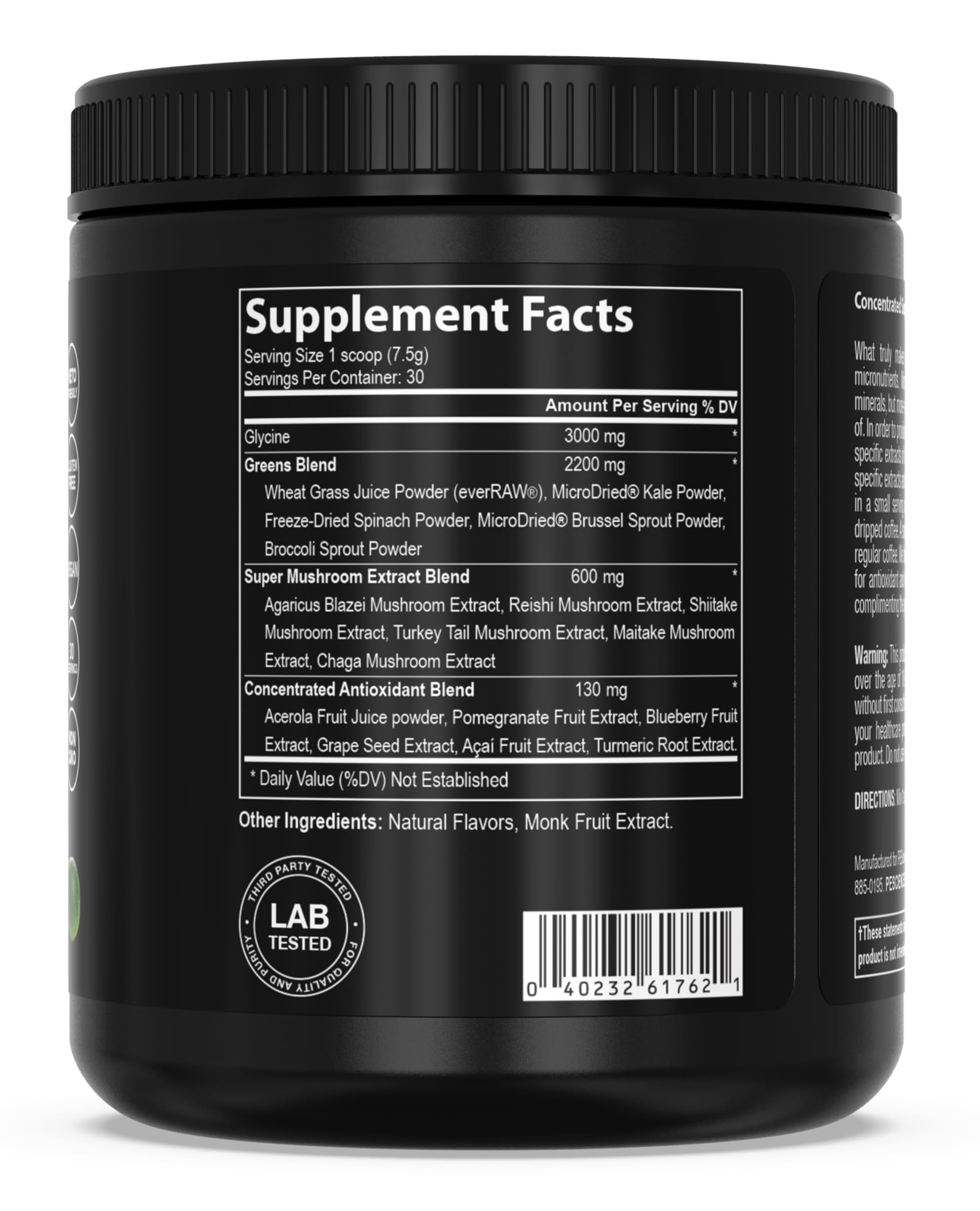 PEScience Super Greens & Mushroom Blend 240g lifestyle scene