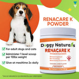 Pet Health Pharma RenaCare K supplement in a pet bowl