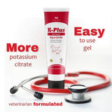 Pet Health Solutions K-Plus Gel 142g with a measuring spoon for dosage