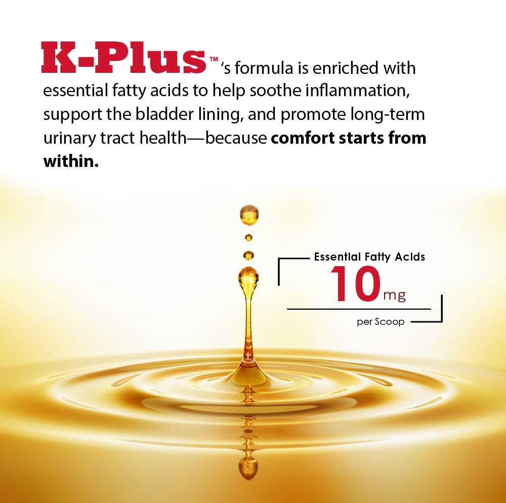 Pet Health Solutions K-Plus Gel 142g with a pet enjoying the gel