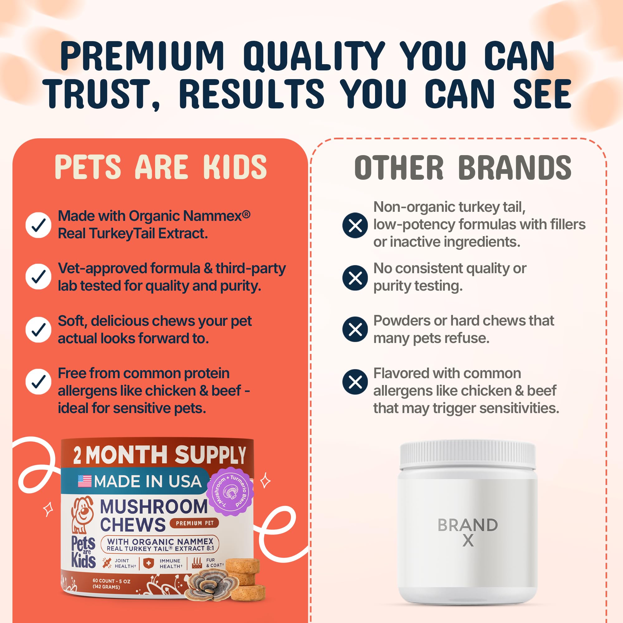 Pets Are Kids Too Mushroom Supplement for Dogs chewable format