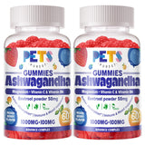 Pets Purest Ashwagandha Gummies front view with packaging