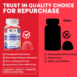 Pets Purest Ashwagandha Gummies with Vitamin D label