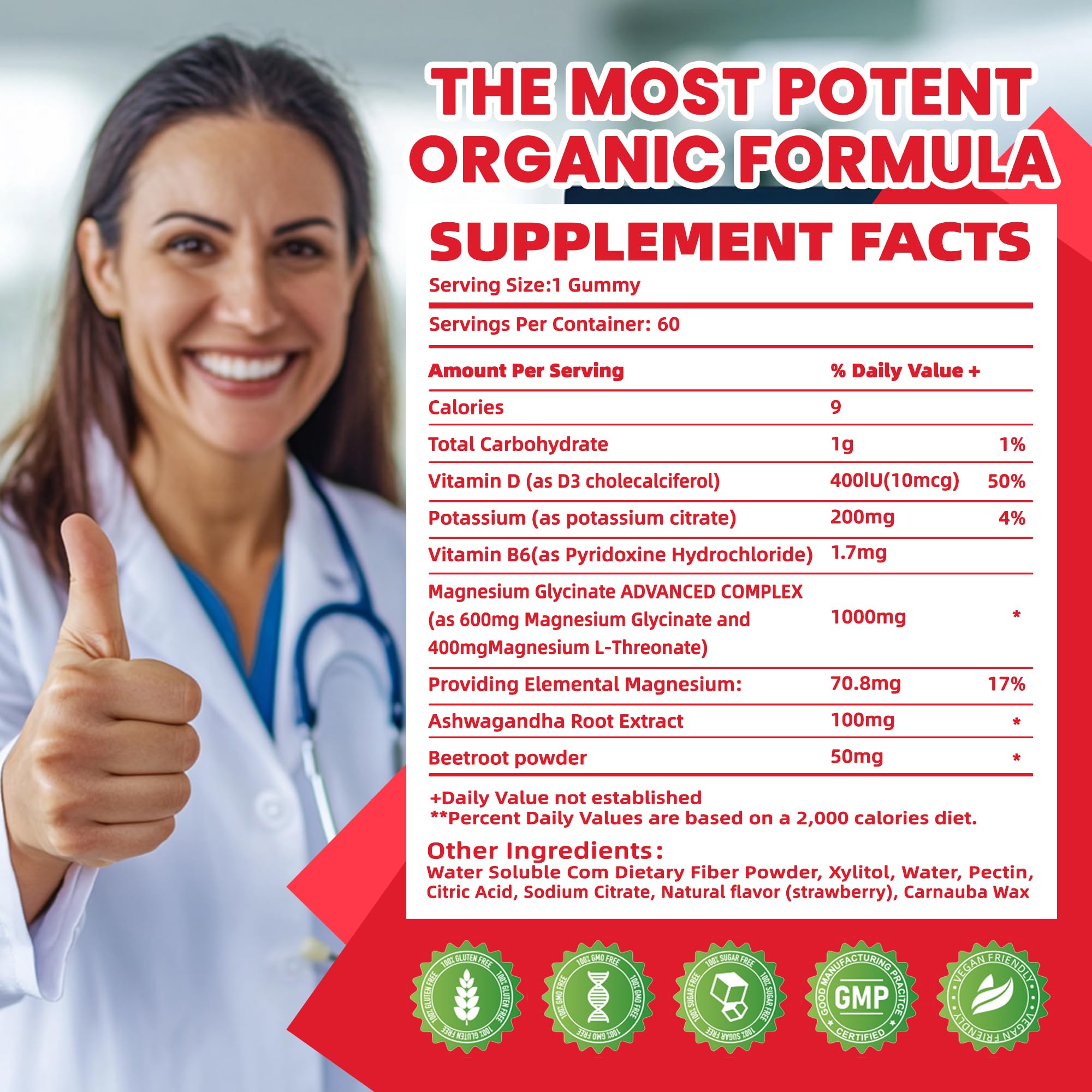 Pets Purest Magnesium Supplement 10-in-1 Formula side view