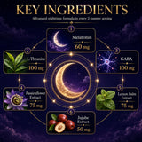 Peunitory Melatonin Gummies with a measuring spoon for dosage