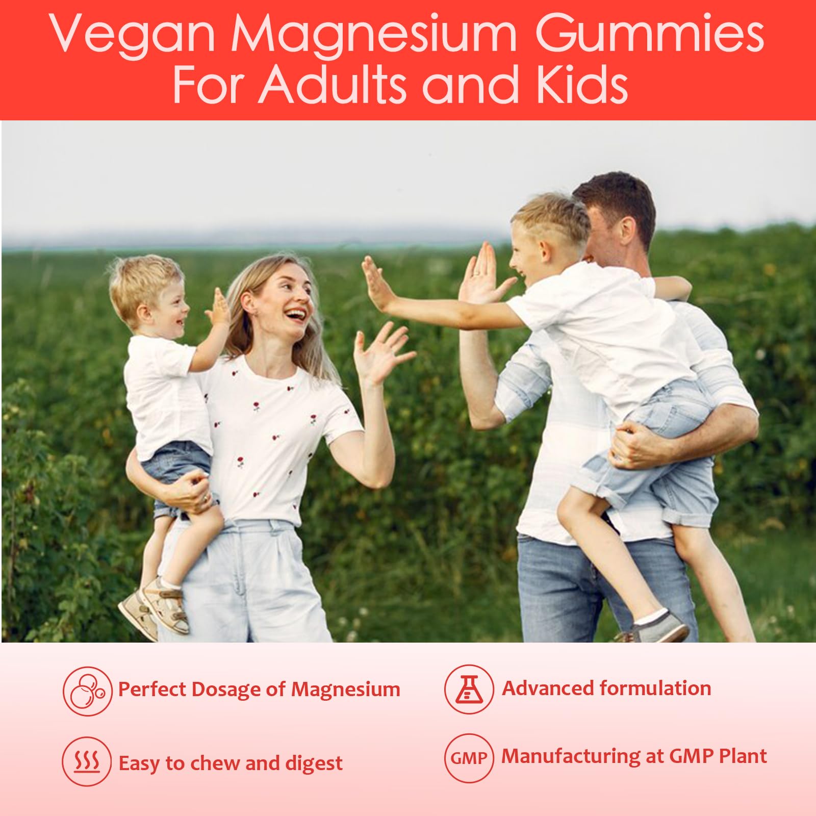 PEXIN Magnesium Gummies in a bowl with fruits