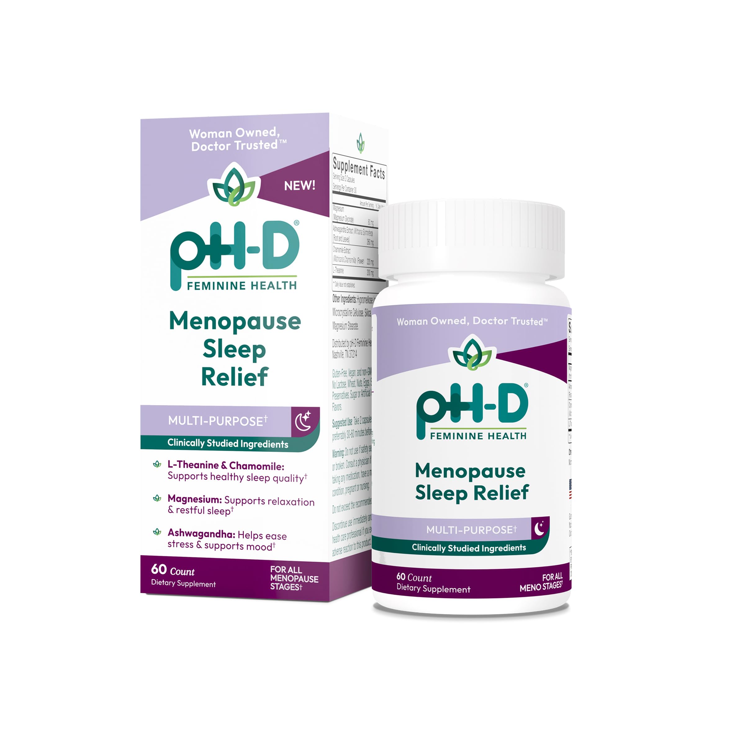 pH-D Menopause Capsules front view