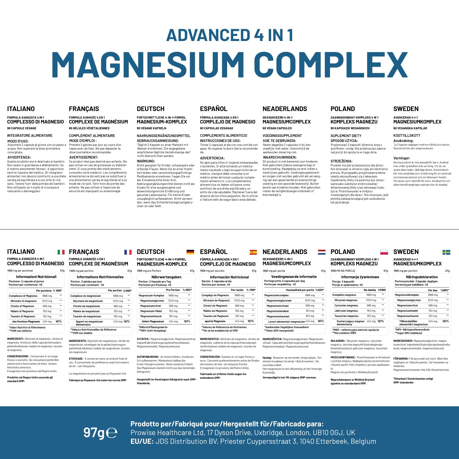 PH PROWISE Healthcare Magnesium Complex capsules in hand