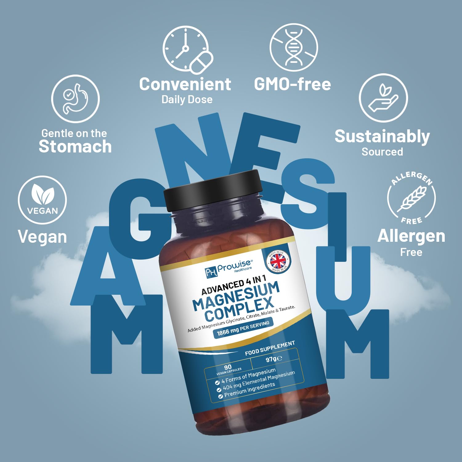 PH PROWISE Healthcare Magnesium Complex capsules with measuring spoon