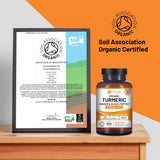 PH PROWISE Healthcare Turmeric Capsules on a wooden table