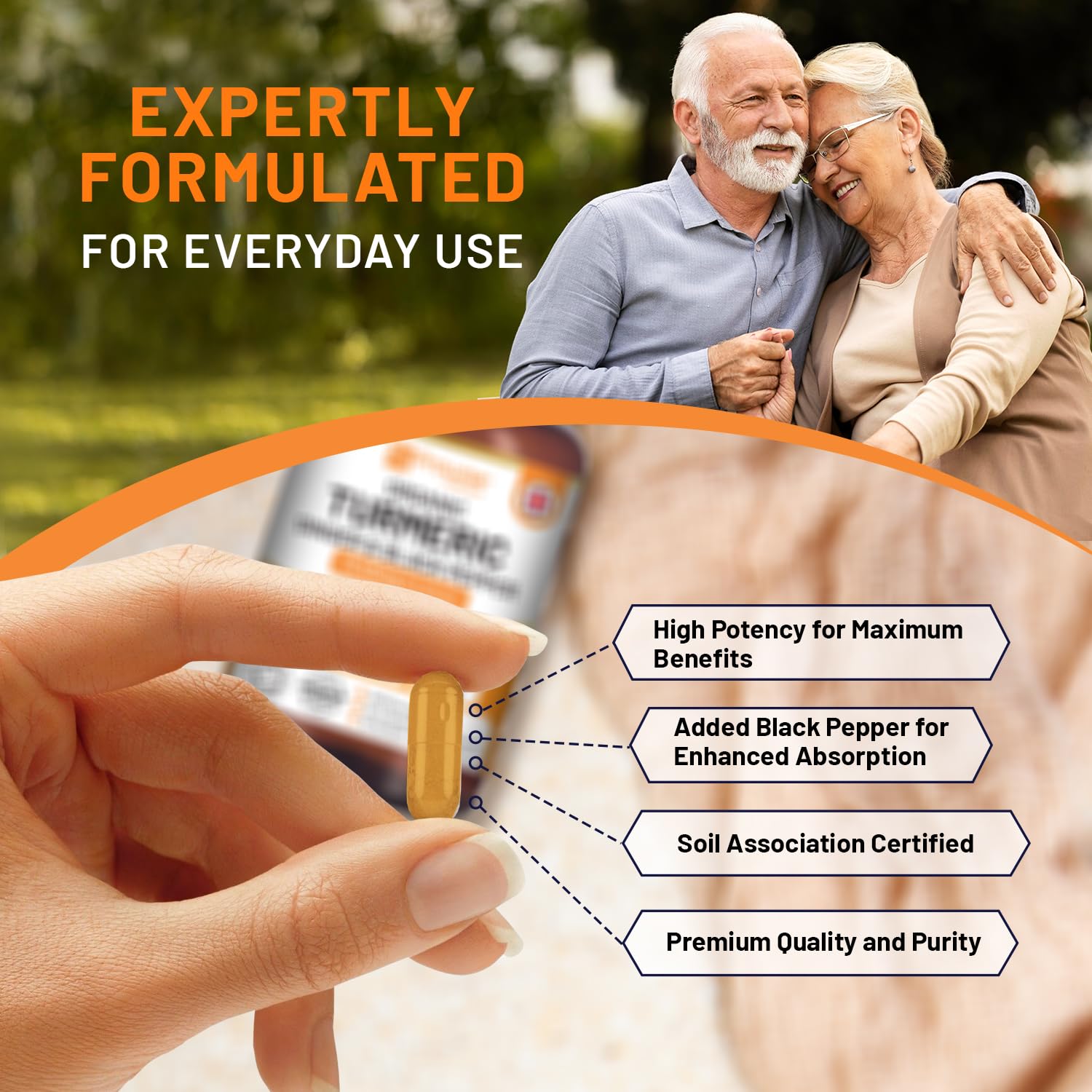 PH PROWISE Healthcare Turmeric Capsules with black pepper