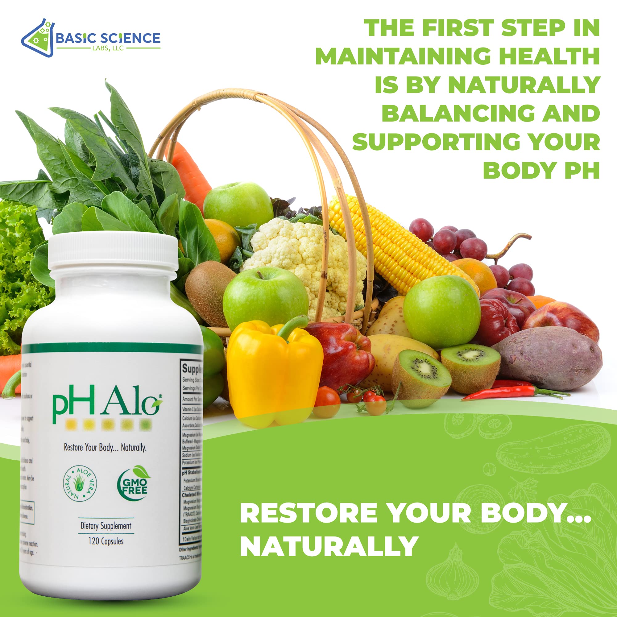 pHAlo Magnesium Capsules 191g side view