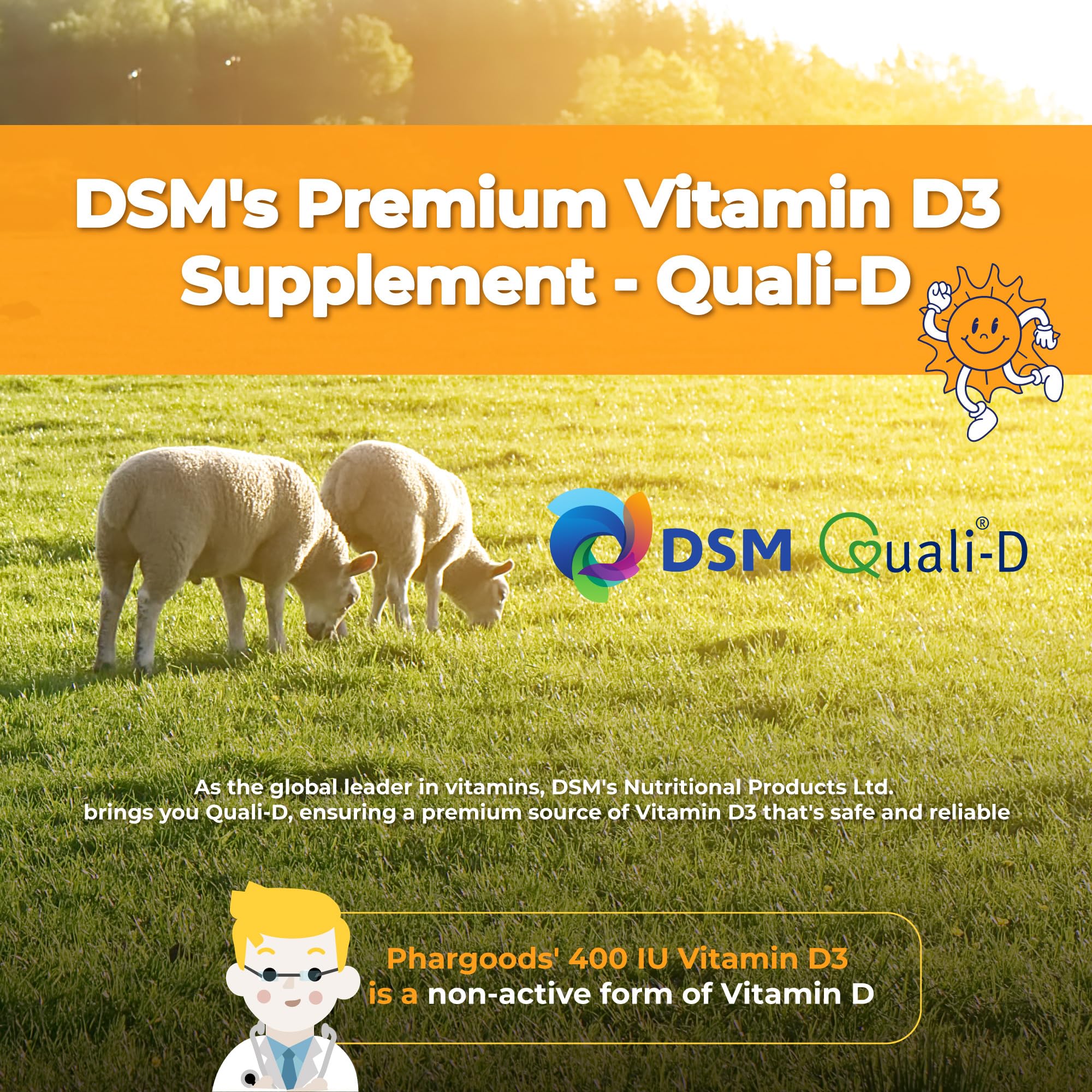 PHARGOODS+ Vitamin D3 Drops with measuring dropper