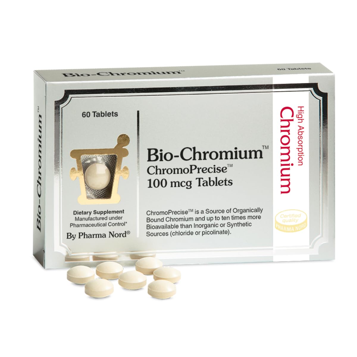 Pharma Nord Bio-Chromium 60 Tablets front view