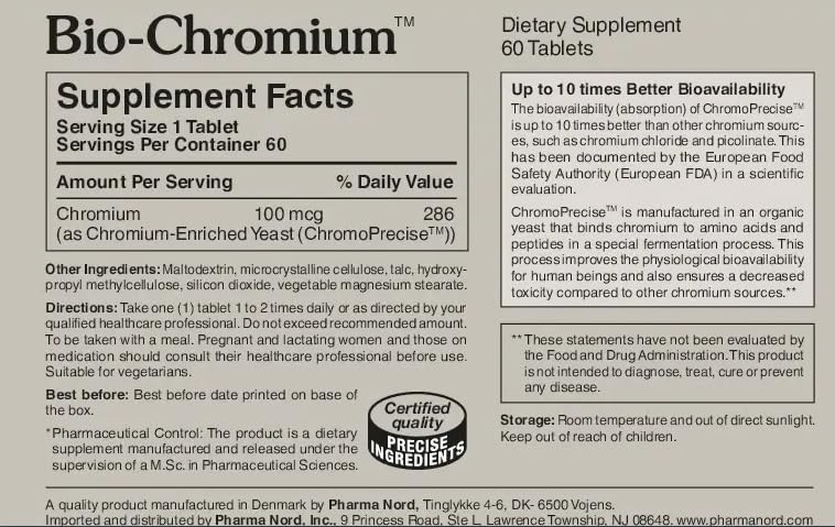 Pharma Nord Bio-Chromium 60 Tablets lifestyle scene