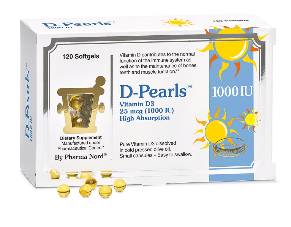 Pharma Nord Vitamin D Softgel Pearls front view packaging