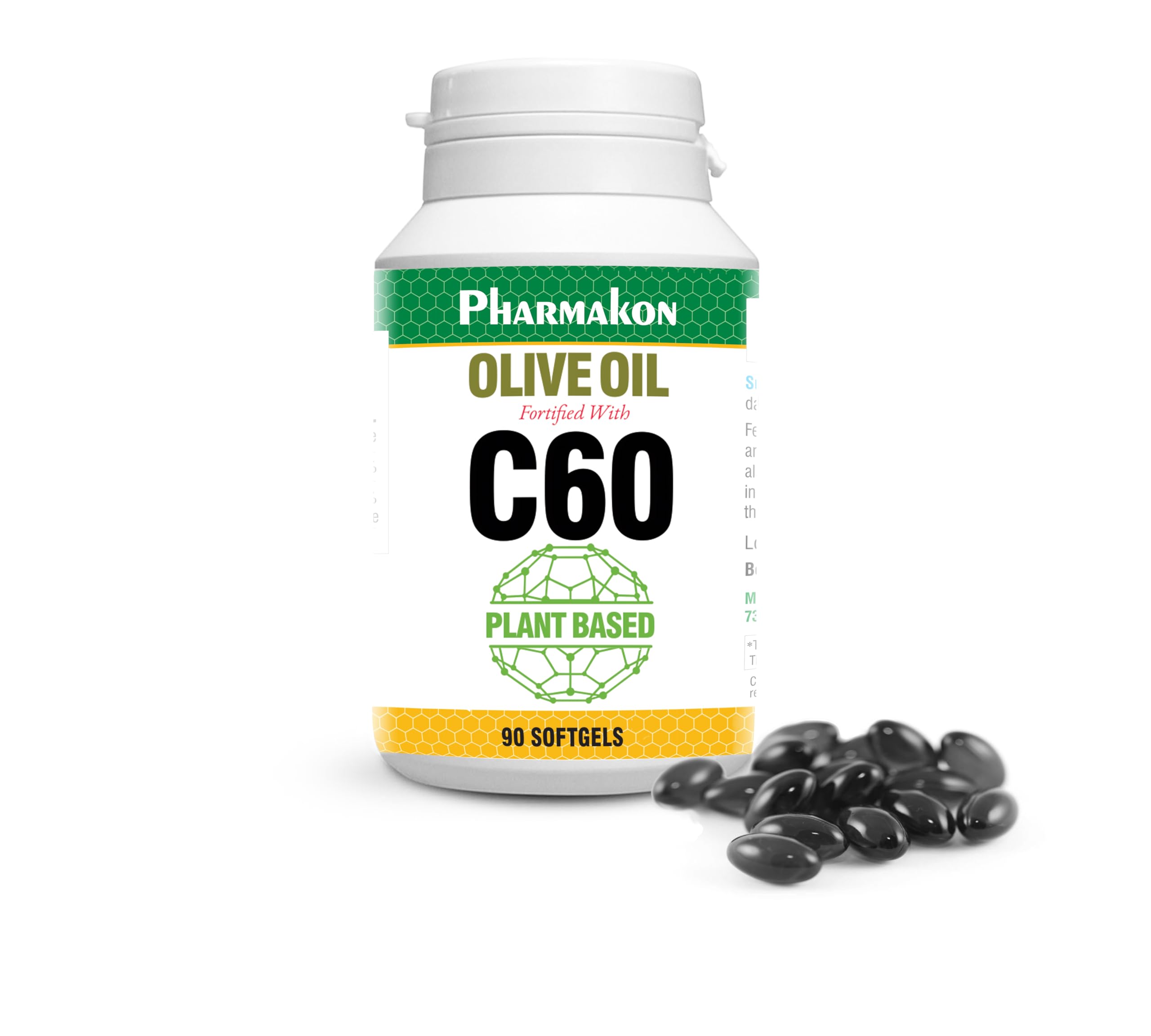 PHARMAKON C60 softgel capsules front view with packaging
