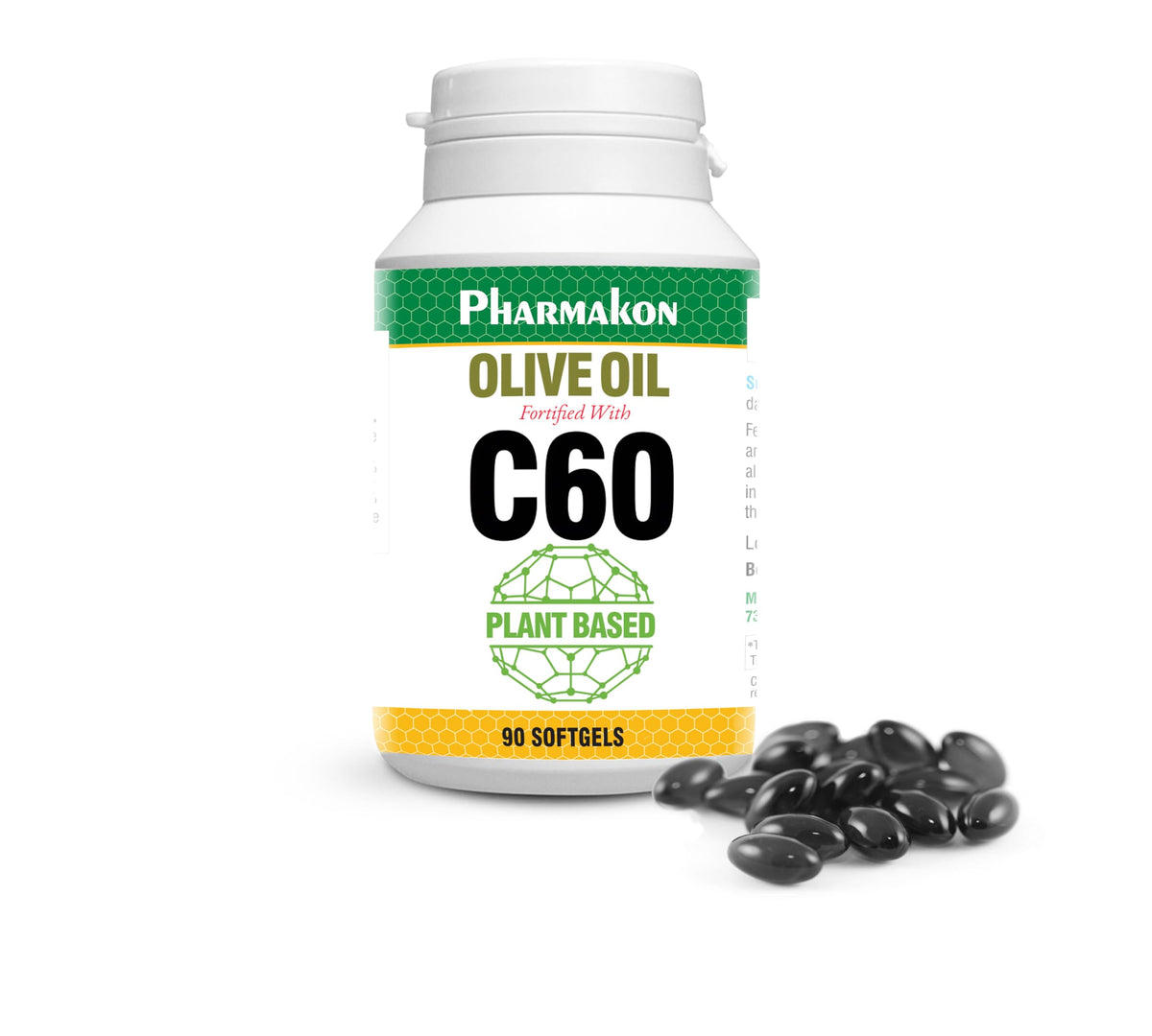 PHARMAKON C60 softgel capsules front view with packaging