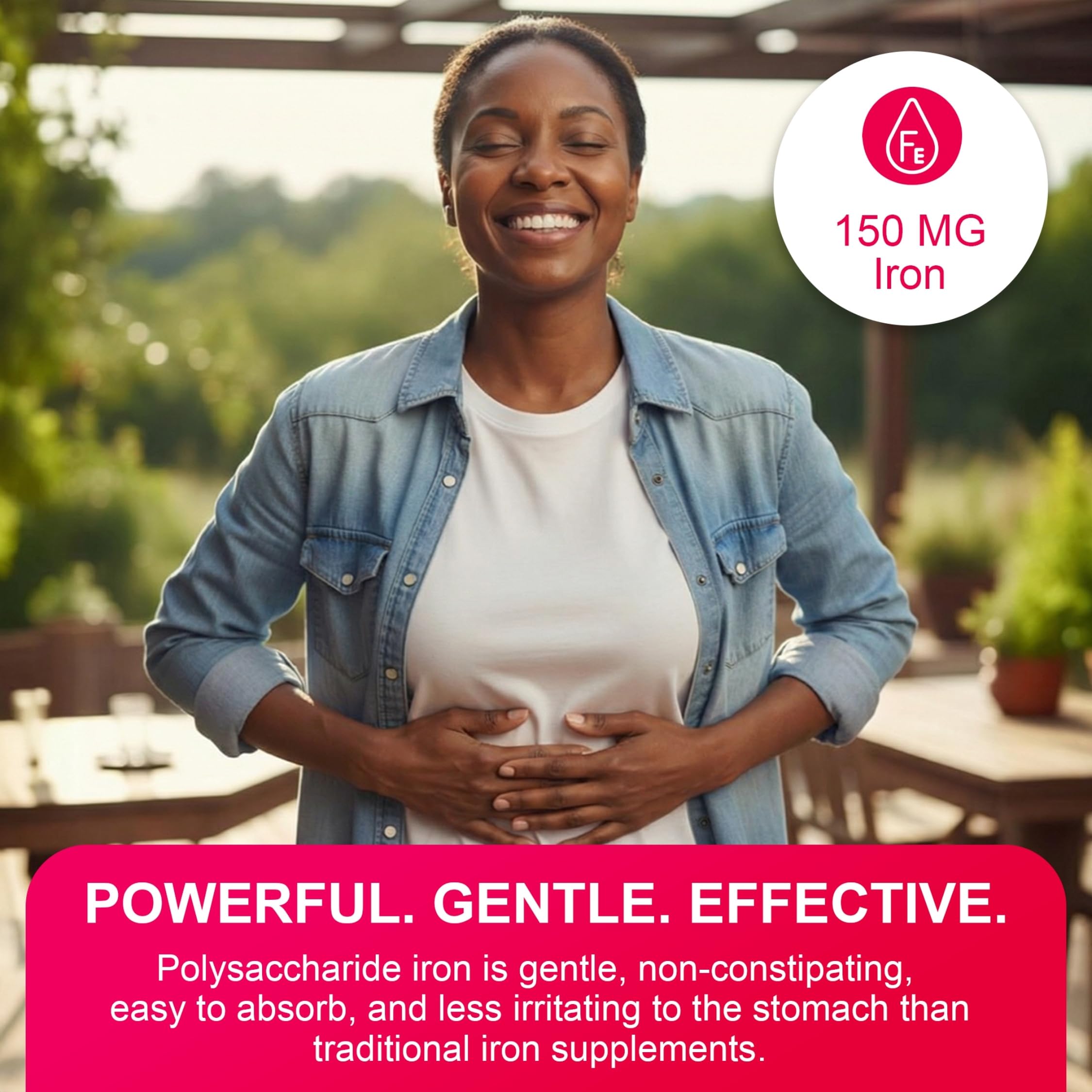 Pharmaris Iron Supplement capsule close-up