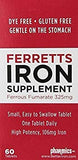 Pharmics Ferretts Iron Supplement 325mg 60 Tablets bottle front view