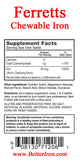 Pharmics Iron Chewables packaging with nutritional information