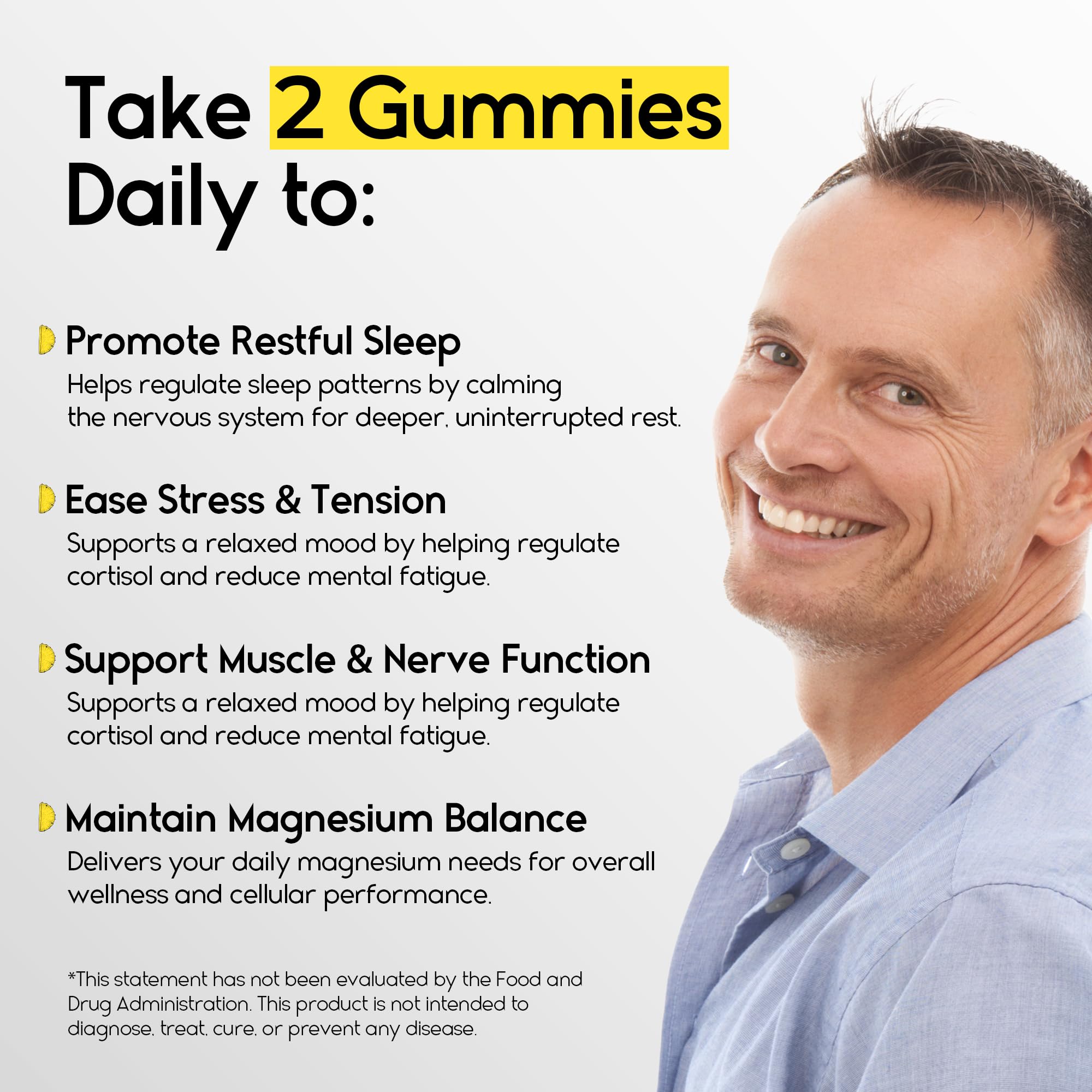 Pharmlitalia Magnesium Glycinate Gummies 400mg side view