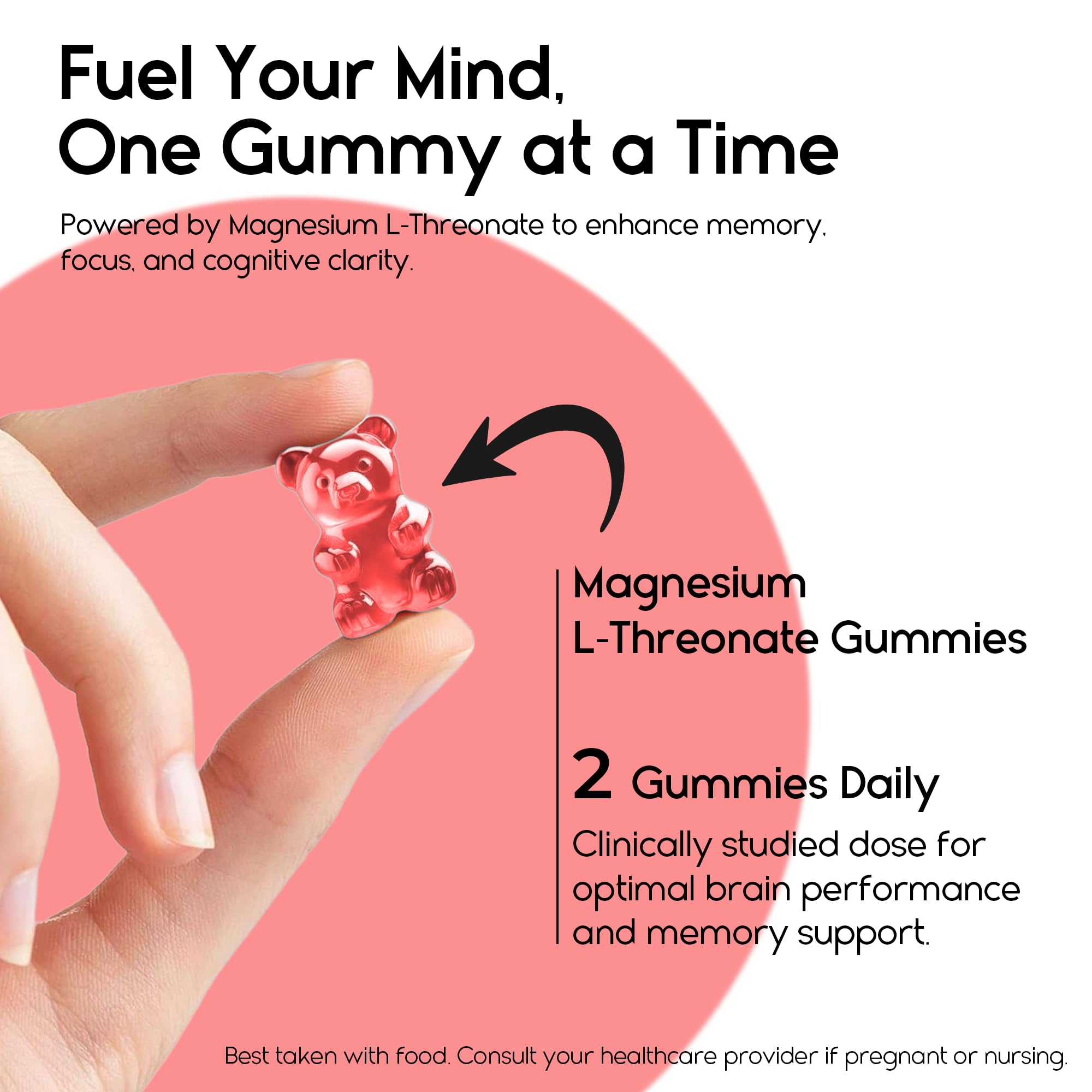 Pharmlitalia Magnesium L-Threonate Gummies in a hand