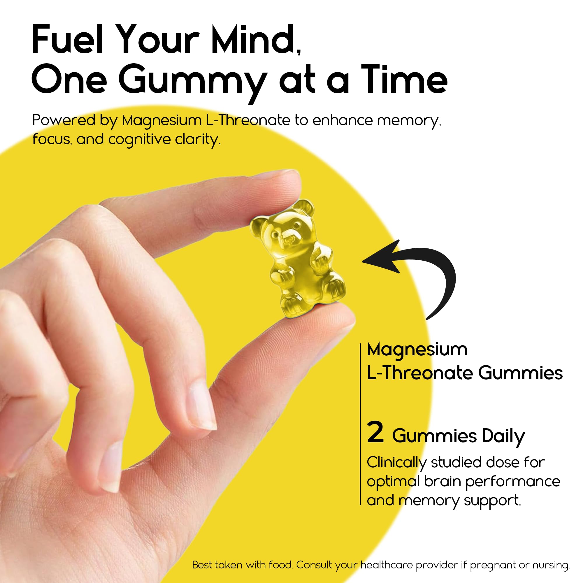 Pharmlitalia Magnesium L-Threonate Gummies on a kitchen counter