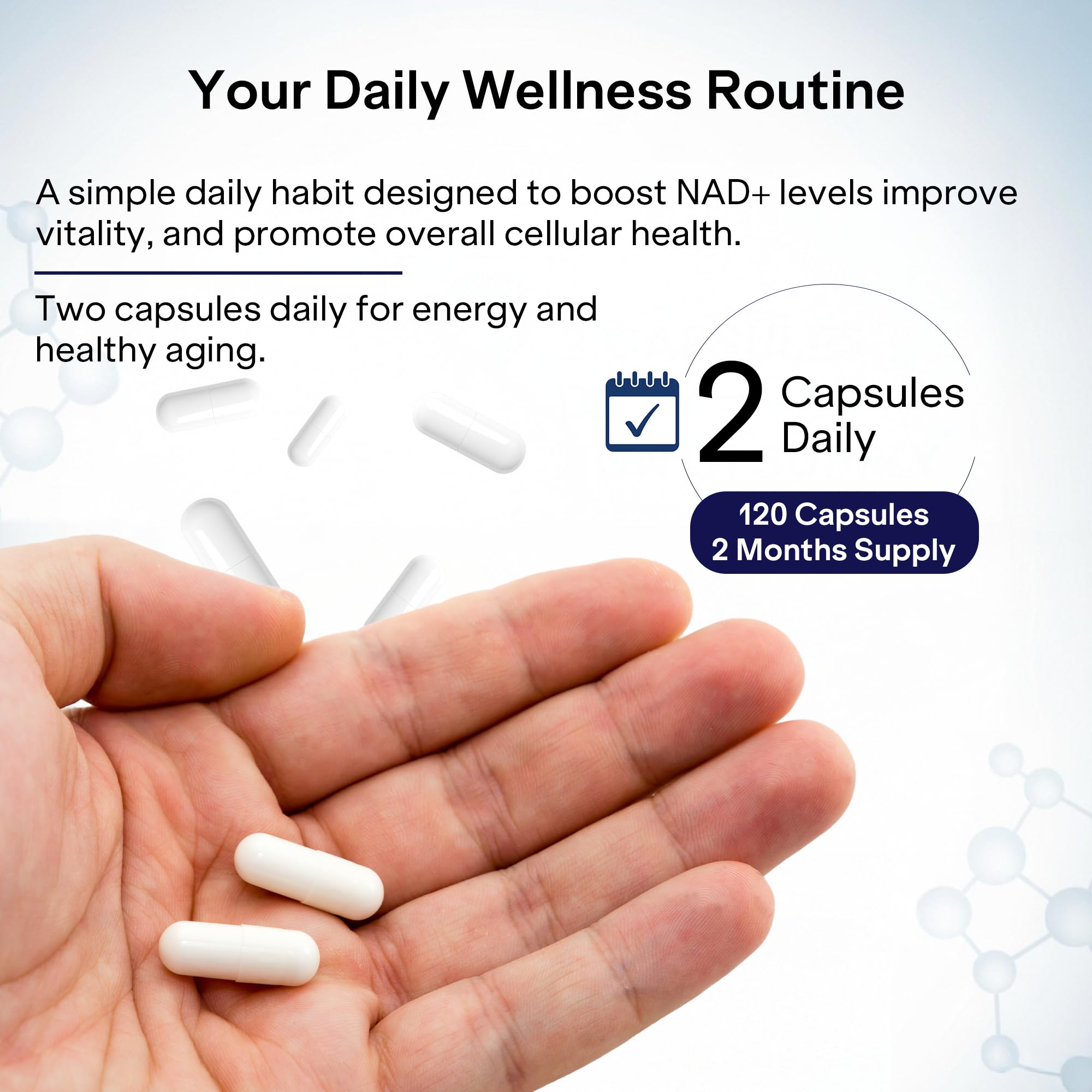 Pharmlitalia NAD+ Capsules with Resveratrol lifestyle scene