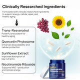 Pharmlitalia NAD+ Capsules with Resveratrol on a table