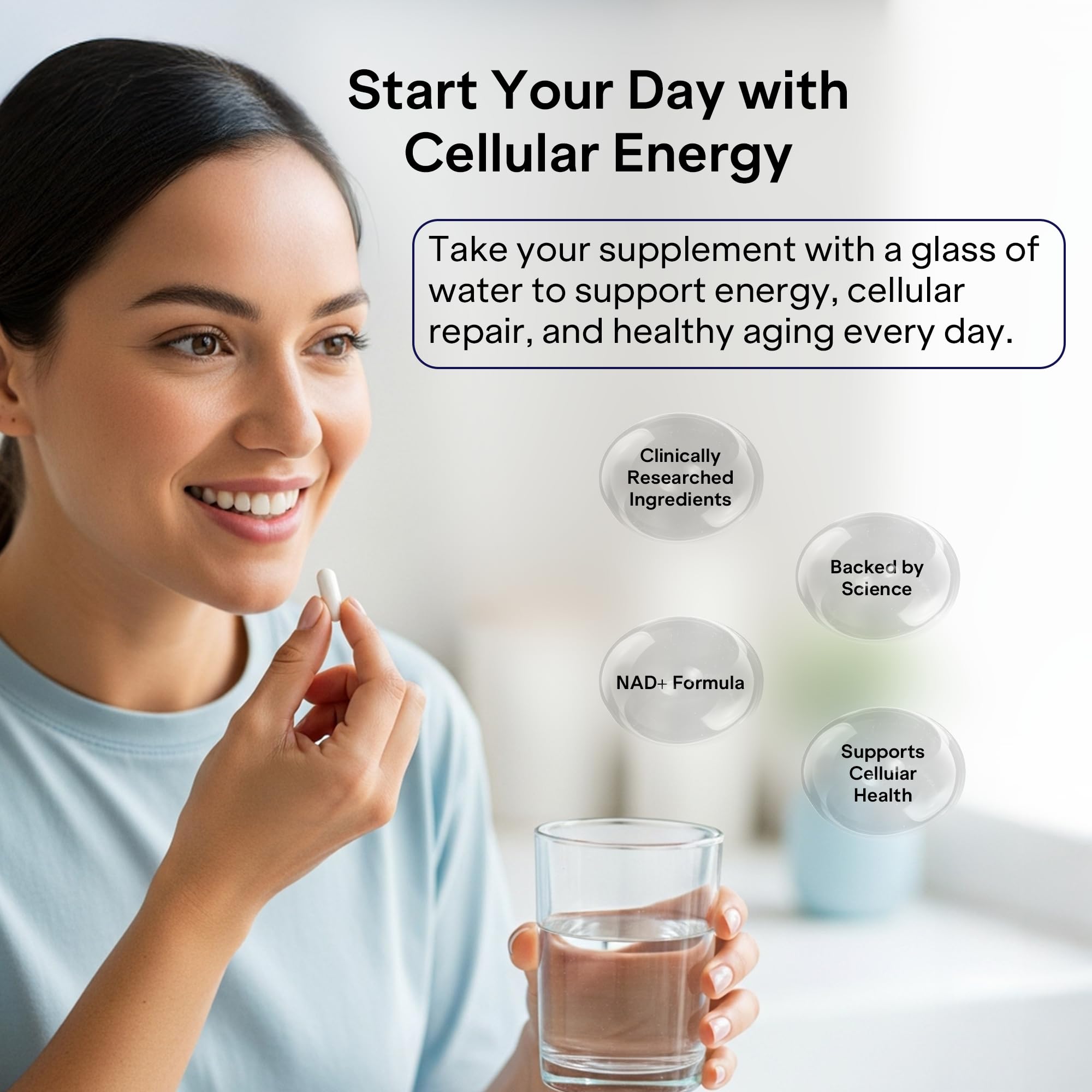 Pharmlitalia NAD+ Capsules with Resveratrol opened bottle