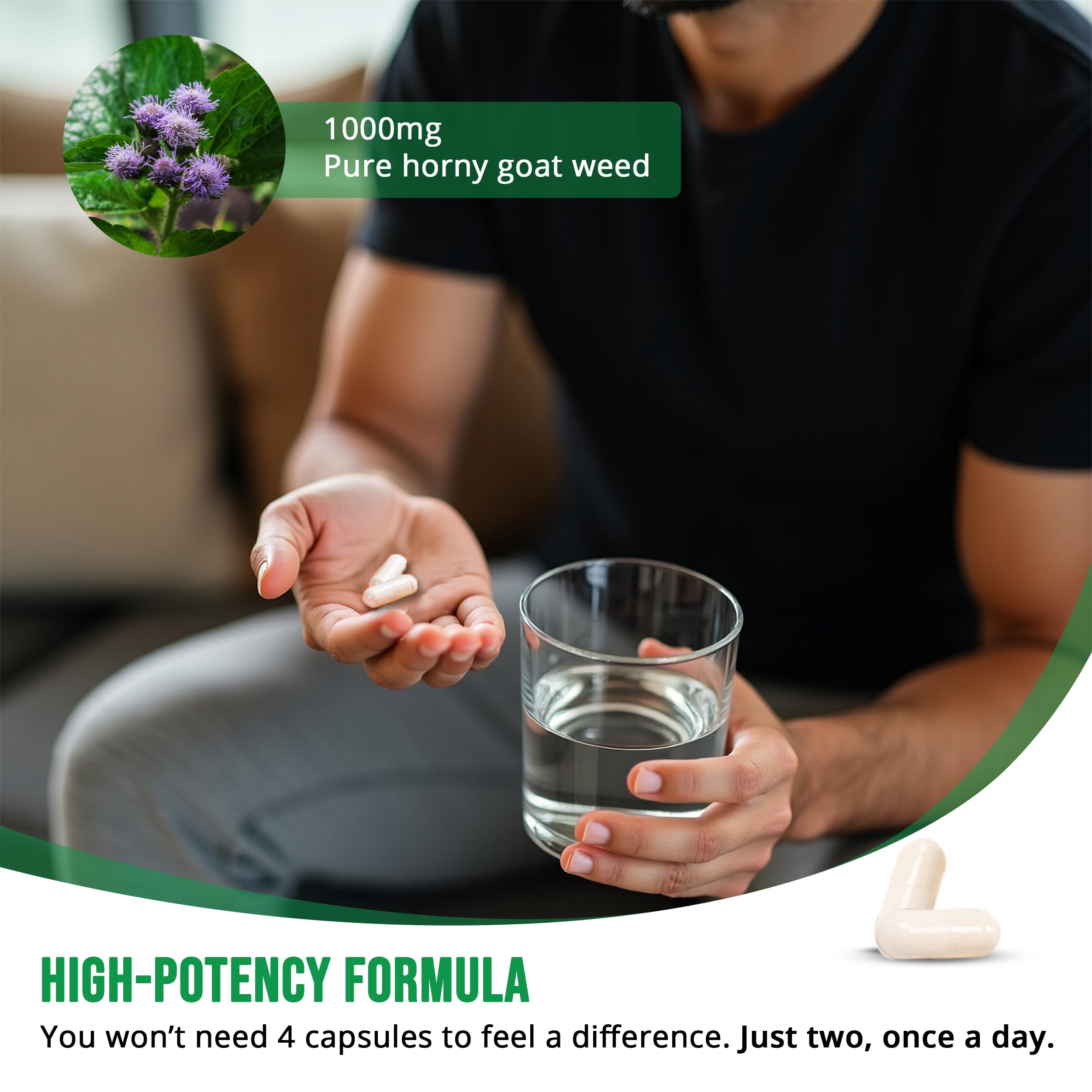 PHARMS Horny Goat Weed Supplement 1000mg ingredients list