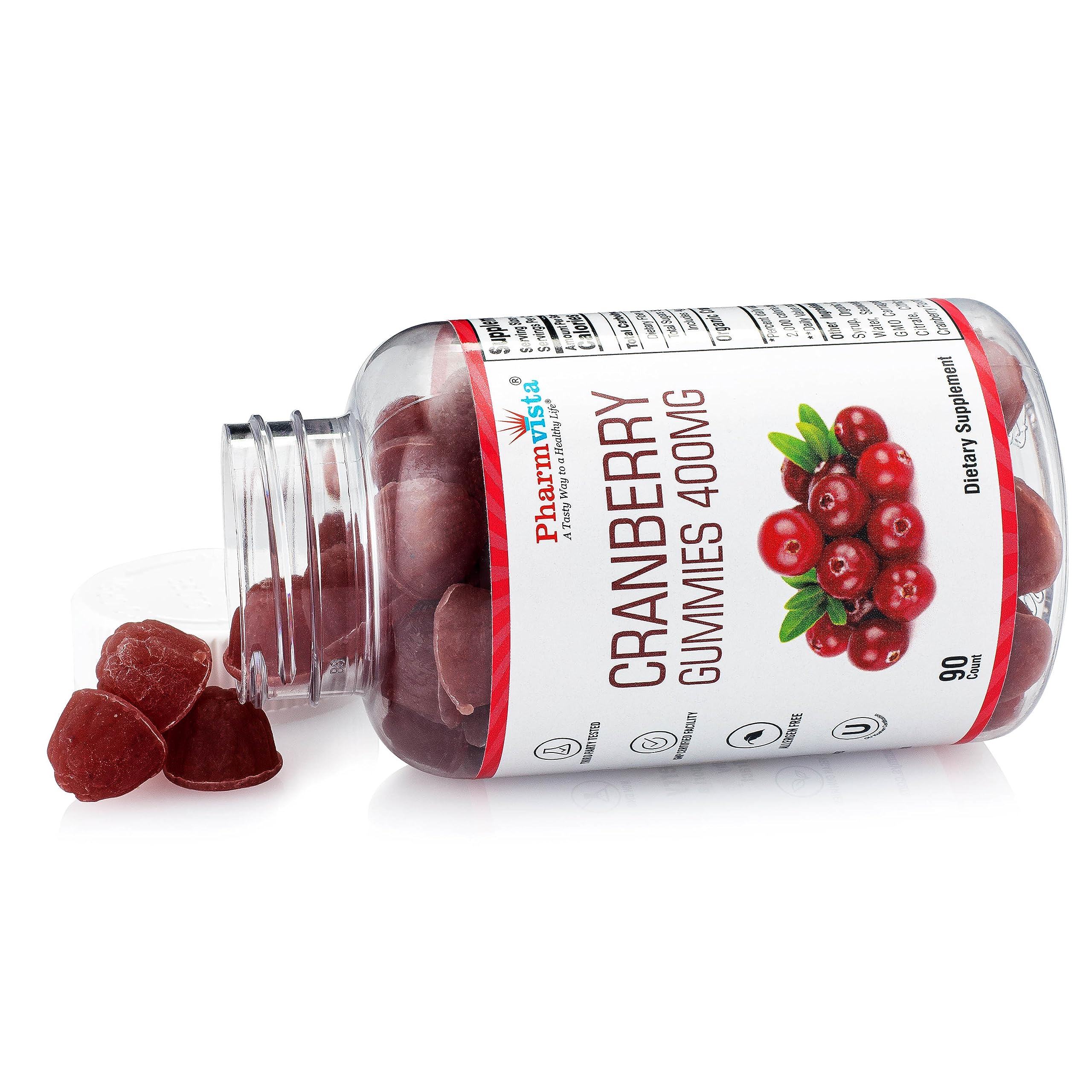 Pharmvista Cranberry Gummies 400mg ingredients list
