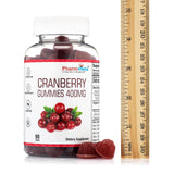 Pharmvista Cranberry Gummies 400mg side view of packaging