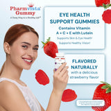 Pharmvista Eye Health Gummies being held in hand