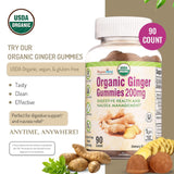Pharmvista Organic Ginger Gummies 136g side view
