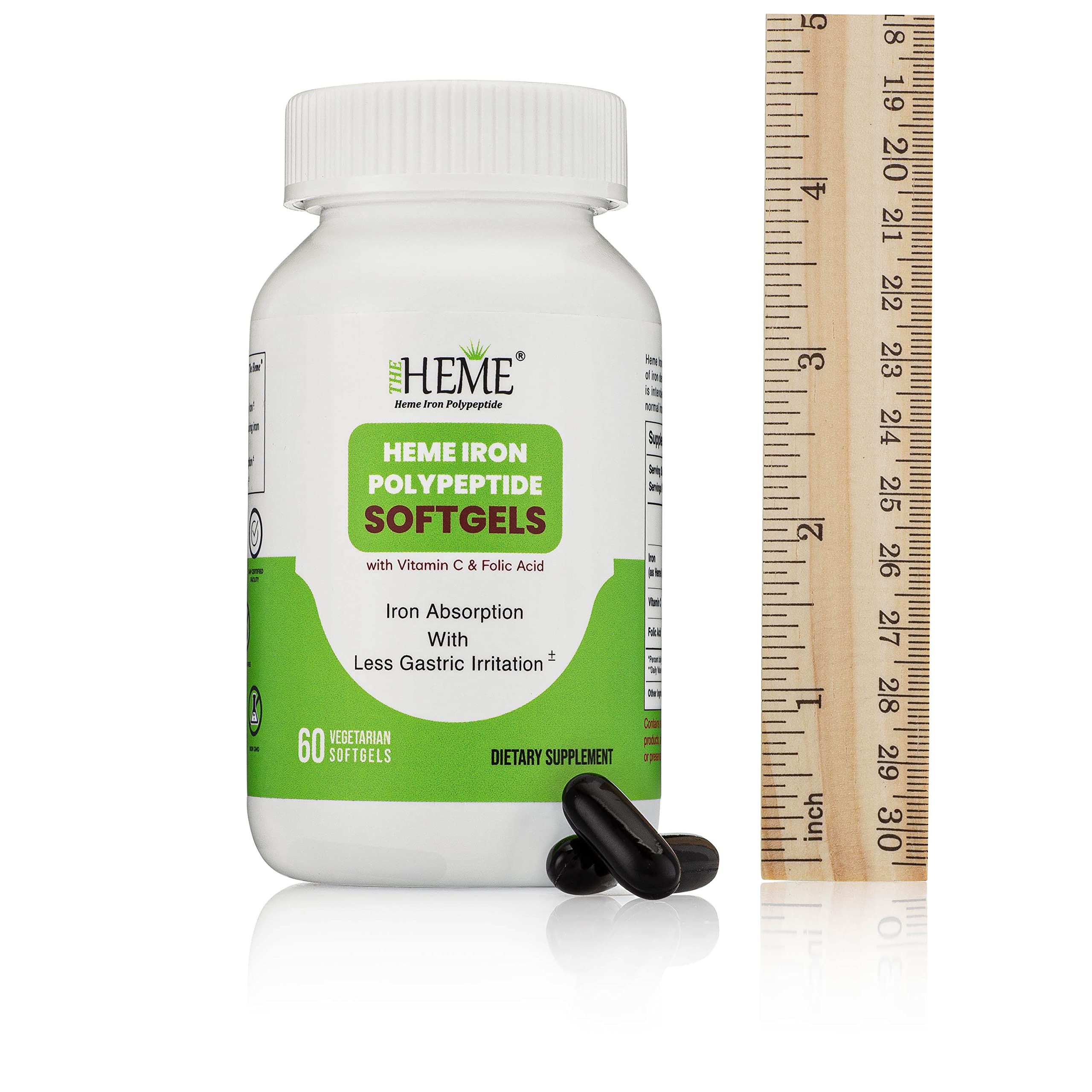 Pharmvista TheHeme Softgels on a kitchen counter