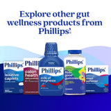 Phillips' Colon Health Daily Probiotic bottle with a glass of water