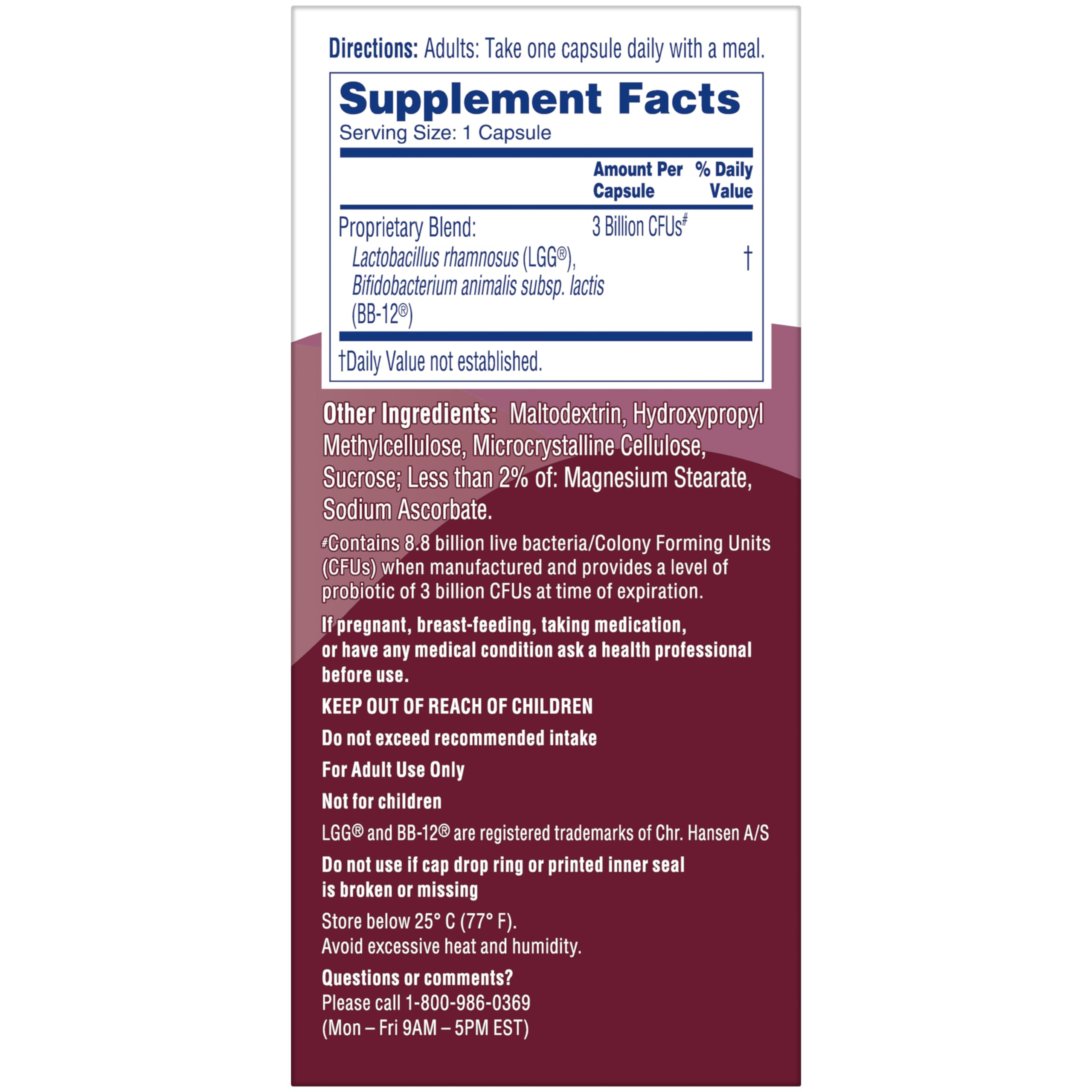 Phillips' Colon Health Daily Probiotic capsules arranged on a table