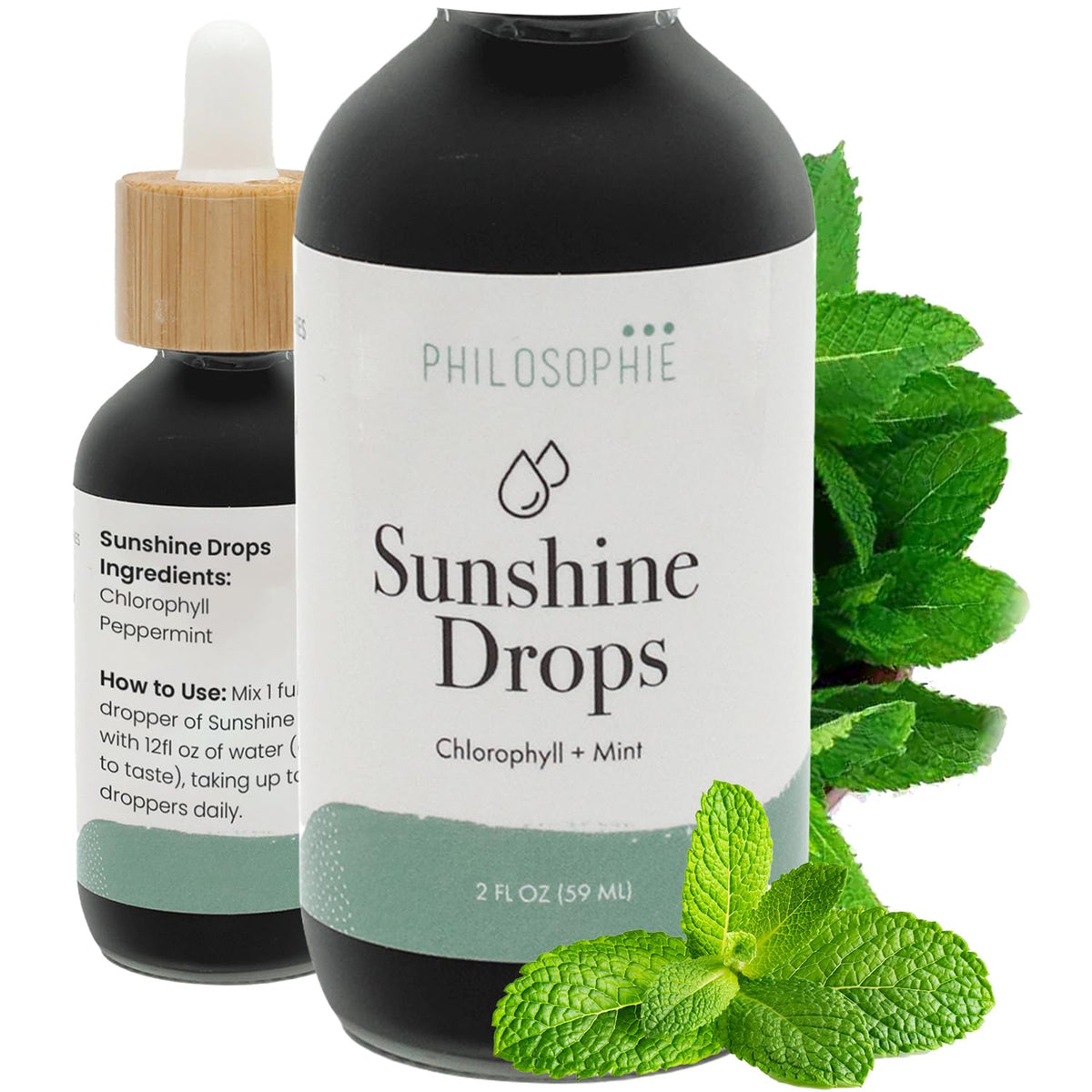 Philosophie Liquid Chlorophyll Drops 2oz front view