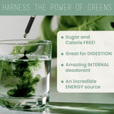 Philosophie Liquid Chlorophyll Drops 2oz with water