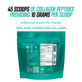 PhiNaturals Collagen Peptides Powder packaging side view