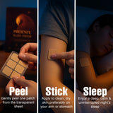 Phoenix Signature Melatonin Sleep Patches on clean skin