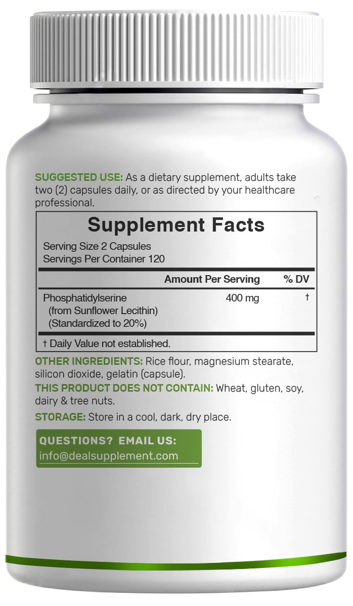 Phosphatidylserine Capsules 400mg close-up of capsules